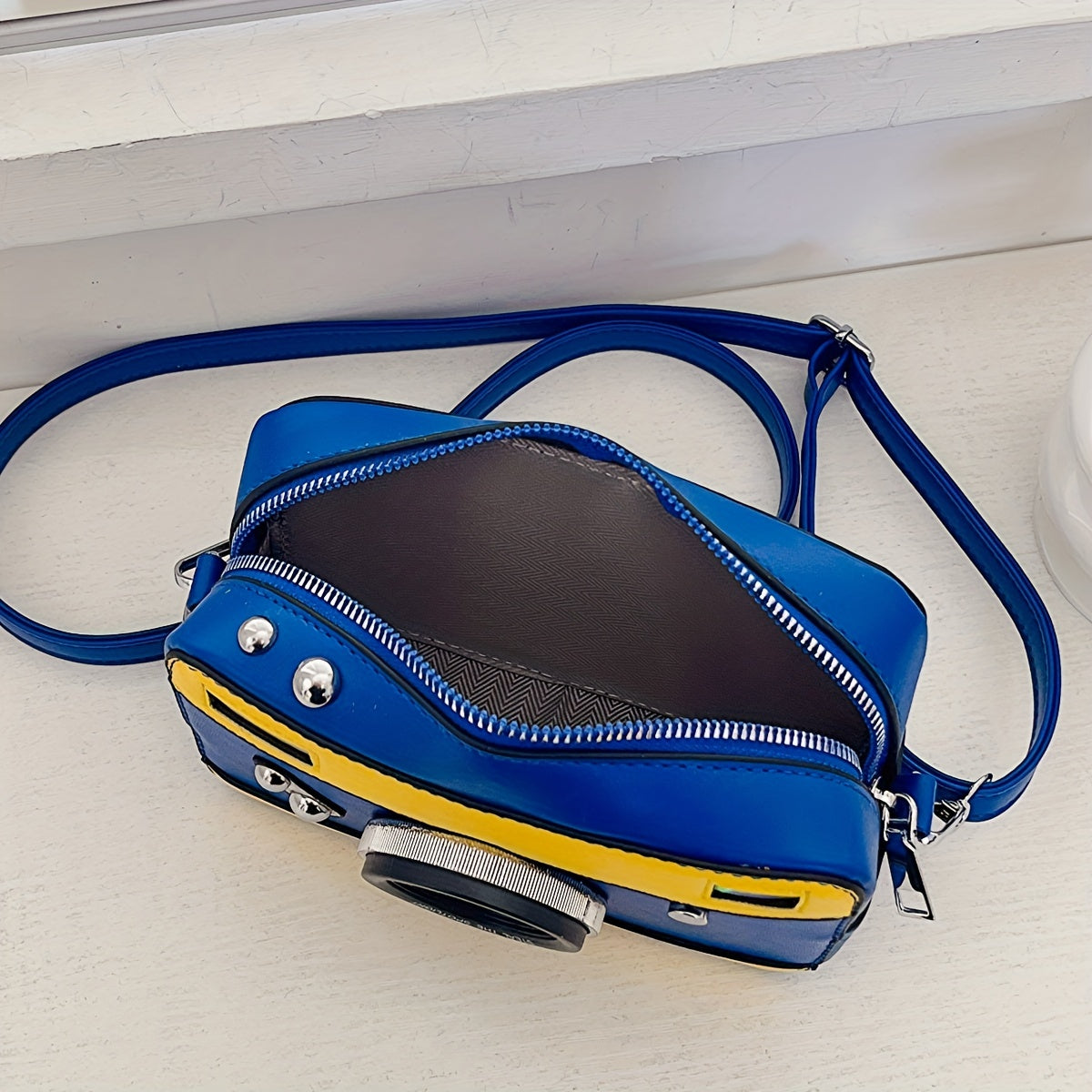 Fashion Camera Shape Shoulder Bag, Casual Crossbody Square Bag