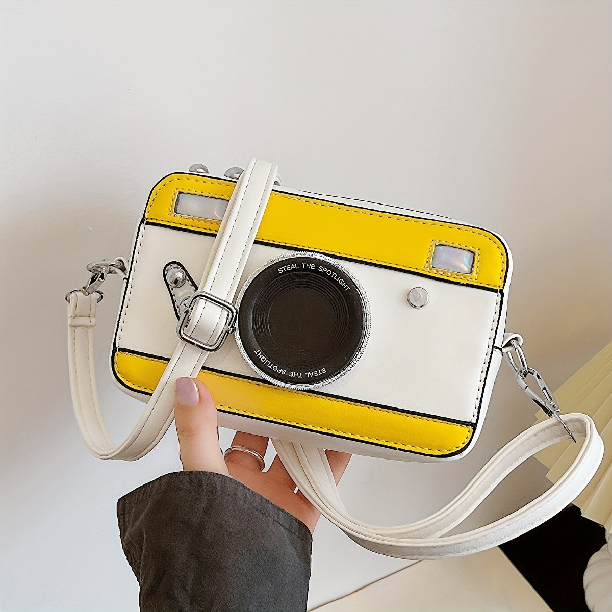 Fashion Camera Shape Shoulder Bag, Casual Crossbody Square Bag