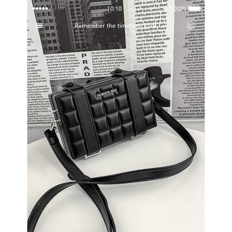 Trendy Argyle Small Square Bag, Shoulder Crossbody Bag