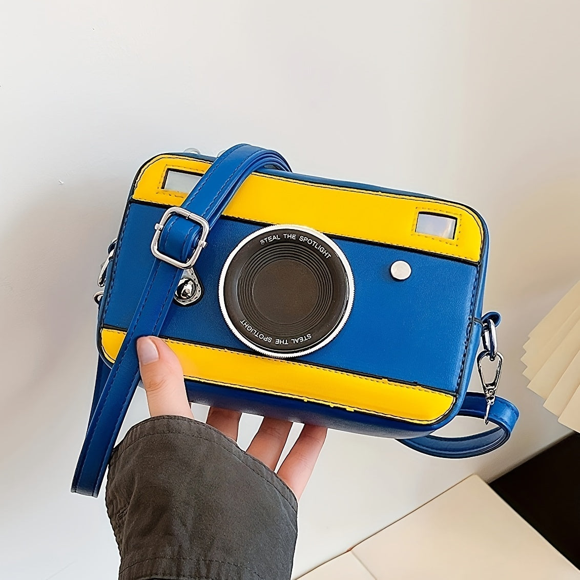 Fashion Camera Shape Shoulder Bag, Casual Crossbody Square Bag