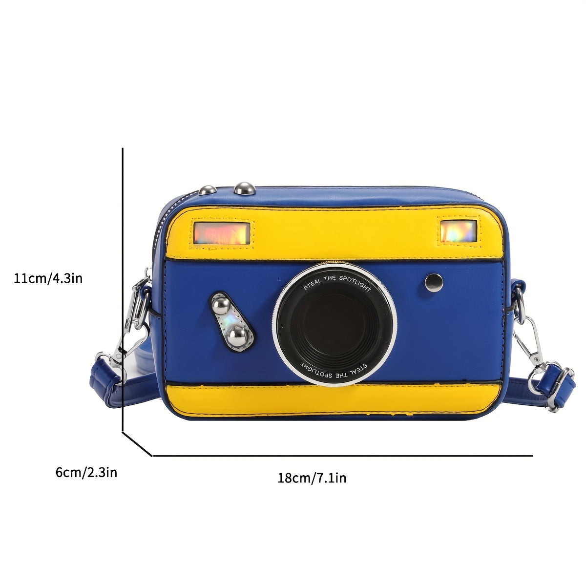 Fashion Camera Shape Shoulder Bag, Casual Crossbody Square Bag