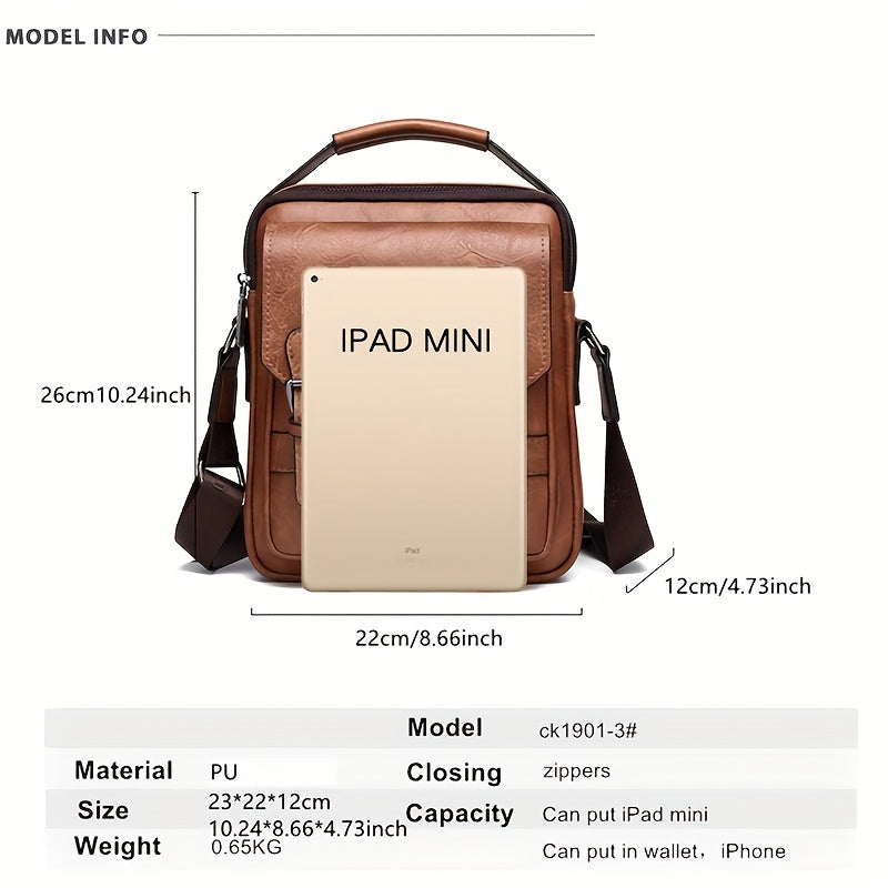 Multi-functional Business Commuter Crossbody Bag, Large Capacity Messenger Bag