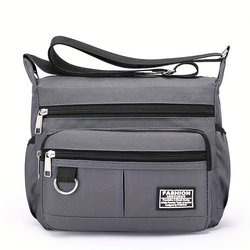 Large Capacity Waterproof Backpack, Nylon Single Shoulder Bag