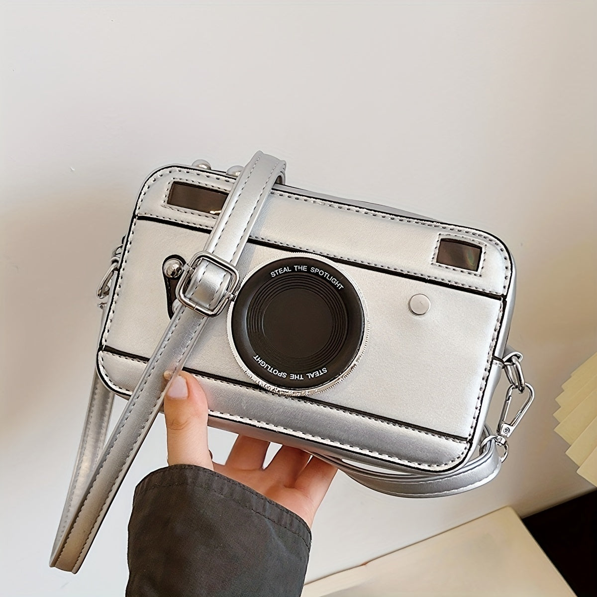 Fashion Camera Shape Shoulder Bag, Casual Crossbody Square Bag