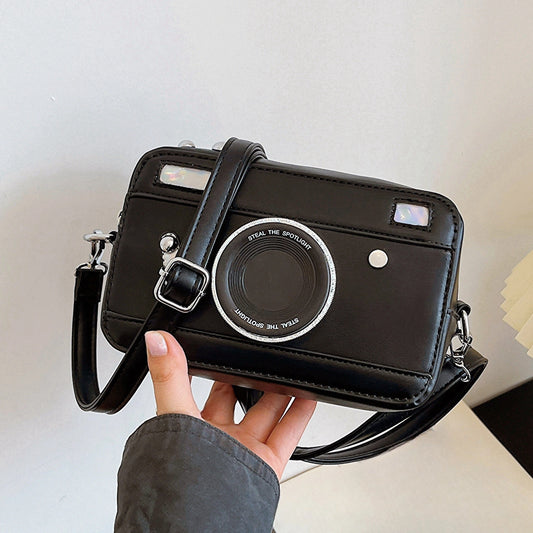 Fashion Camera Shape Shoulder Bag, Casual Crossbody Square Bag
