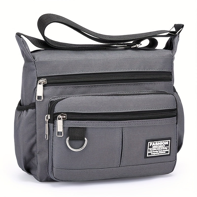 Large Capacity Waterproof Backpack, Nylon Single Shoulder Bag