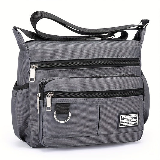 Large Capacity Waterproof Backpack, Nylon Single Shoulder Bag
